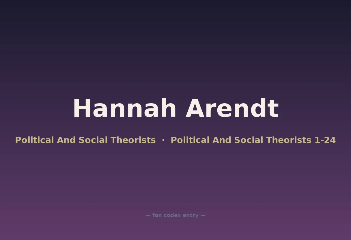 Hannah Arendt