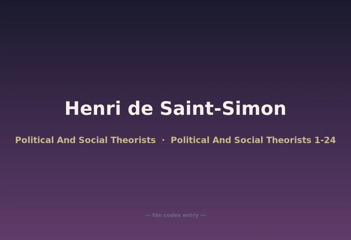 Henri de Saint-Simon