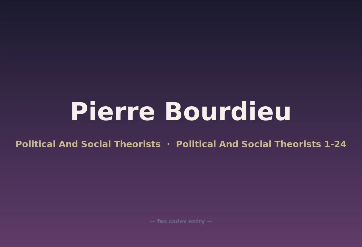 Pierre Bourdieu