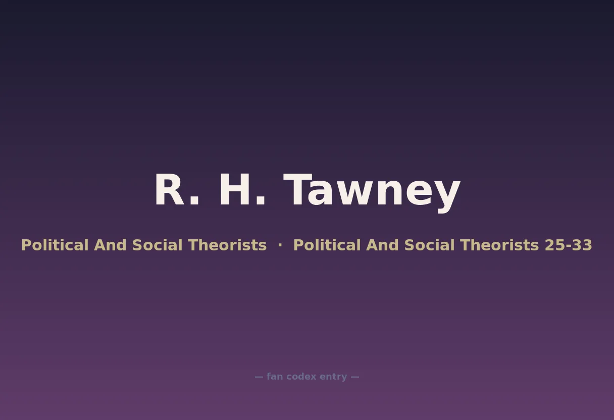 R. H. Tawney